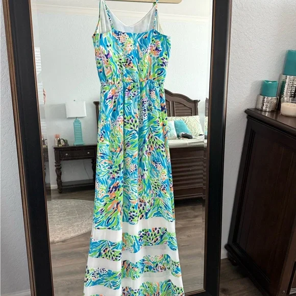 Lilly Pulitzer Deanna maxi dress sea soirée resort white XS women’s - Picture 4 of 9